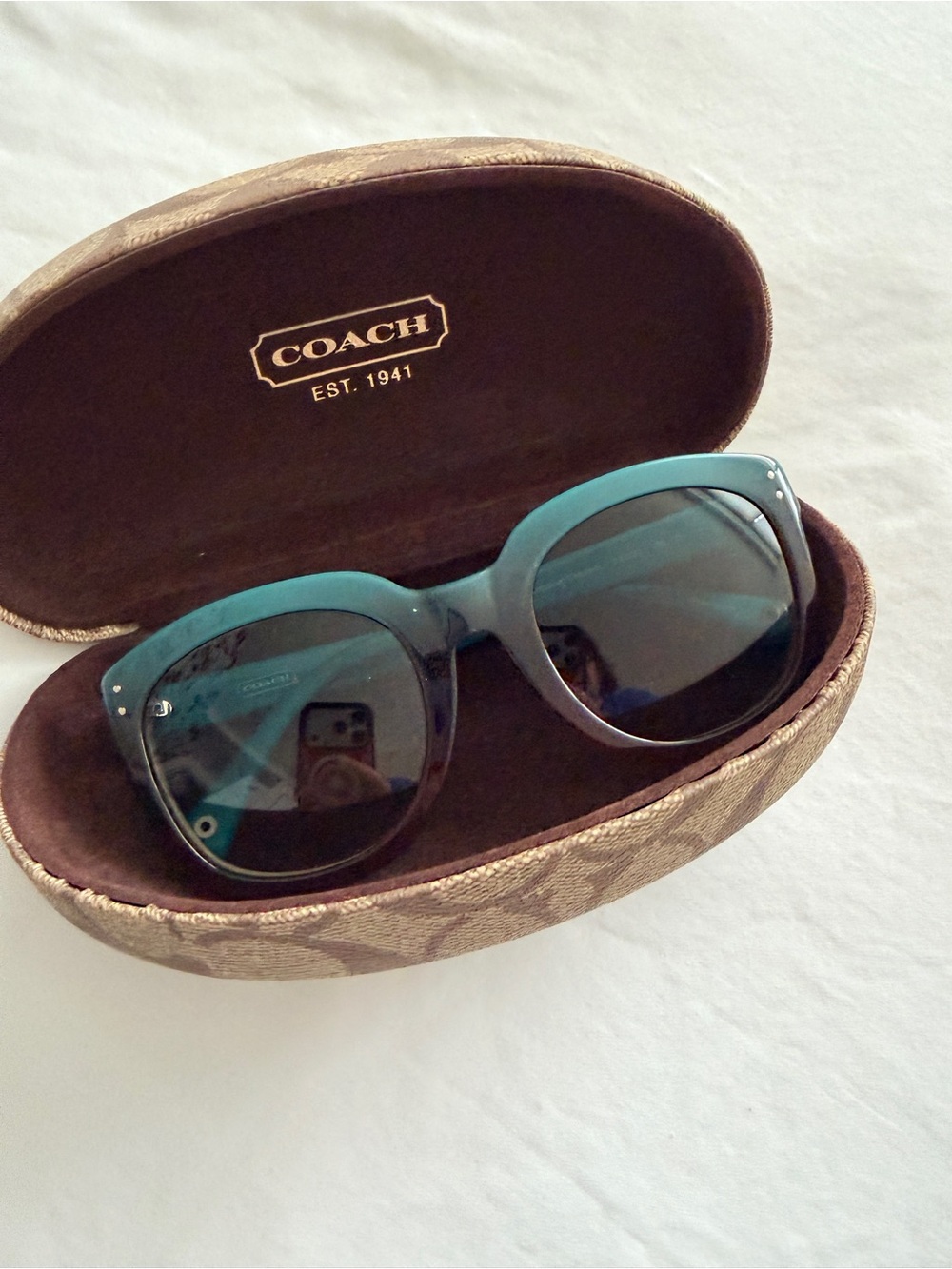 Coach Casey Turquoise Gradient Sunglasses